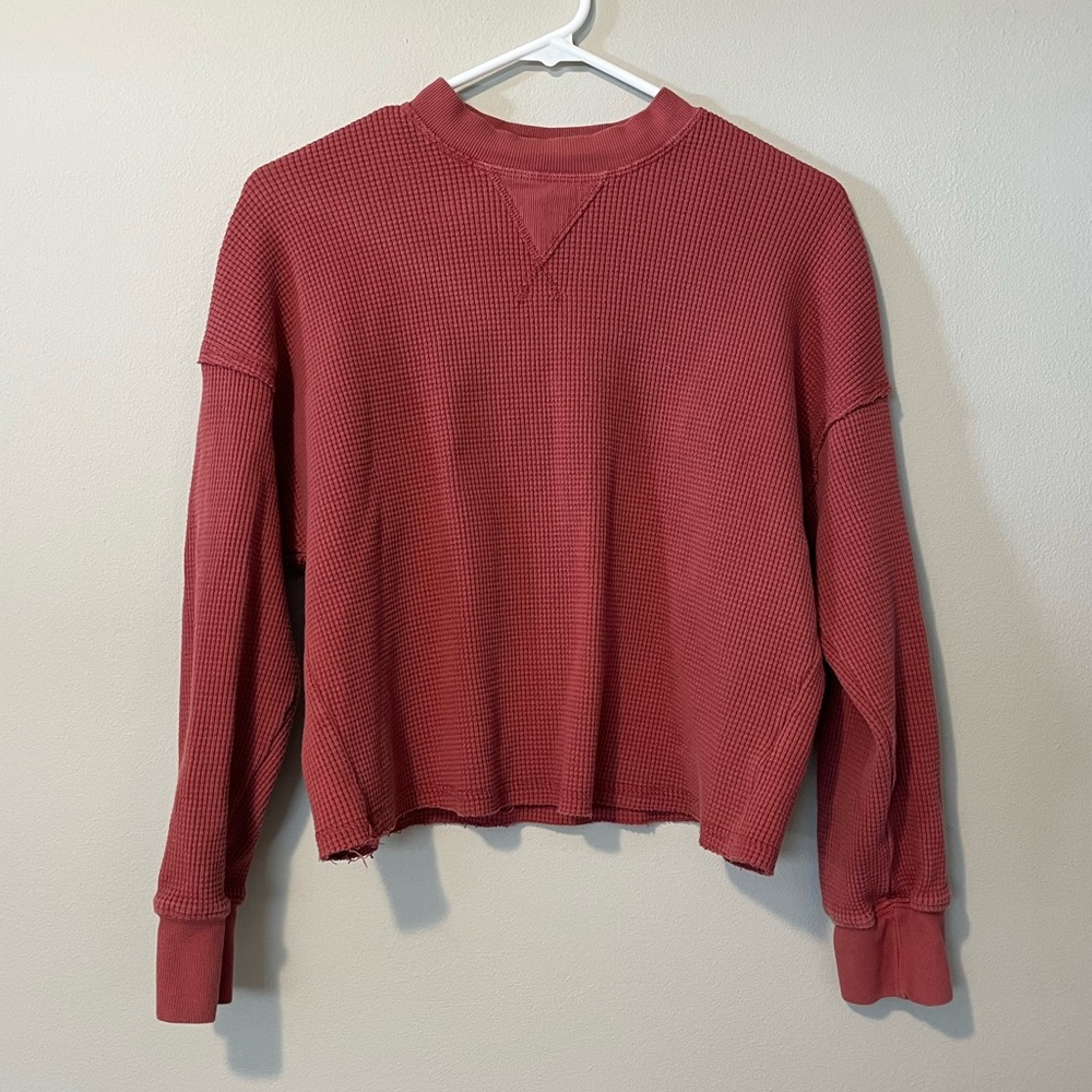 Back Beat Co. Waffle Thermal Top Red